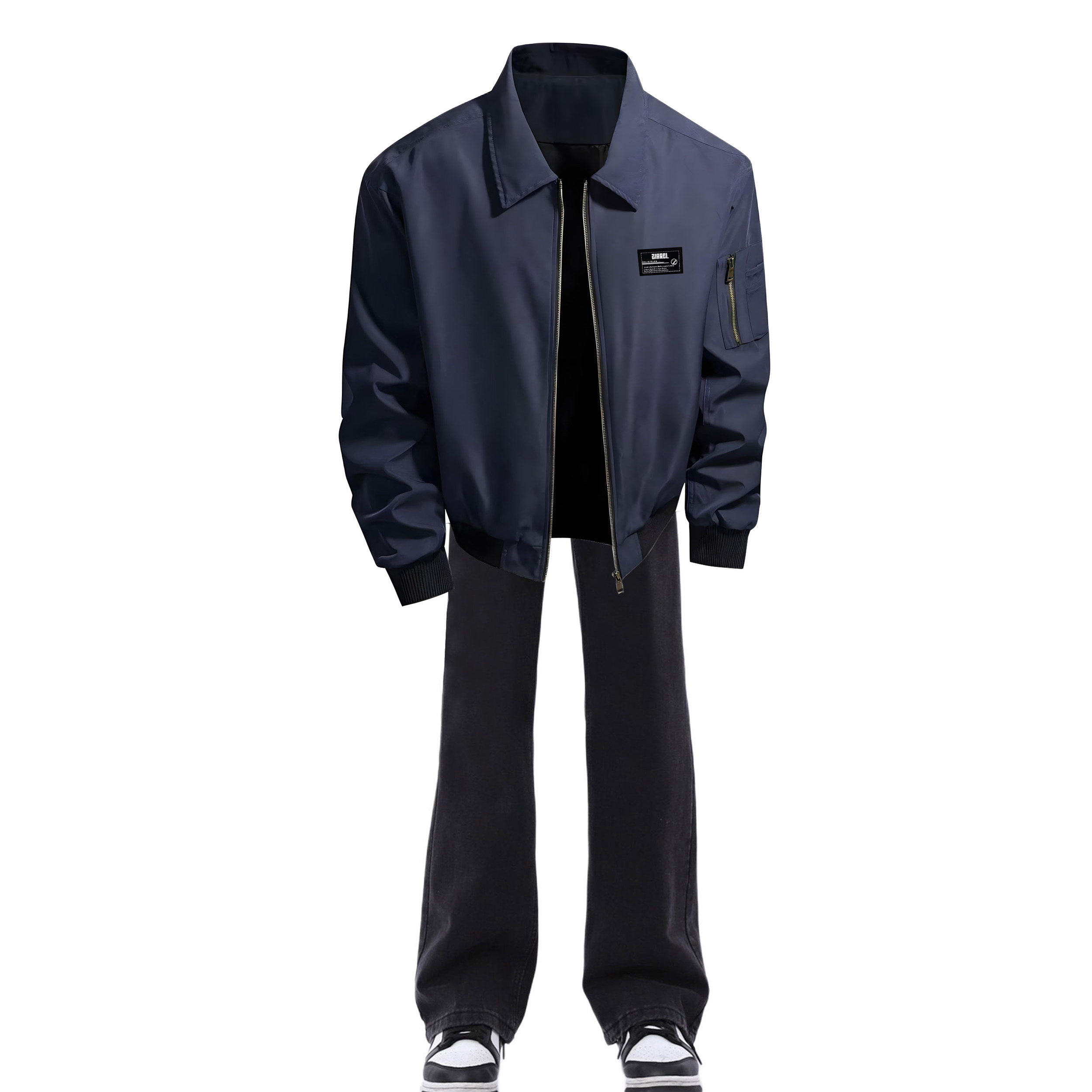 

Повседневная спортивная одежда Unisex ZIAREL, темно-синий jacket + черный jeans