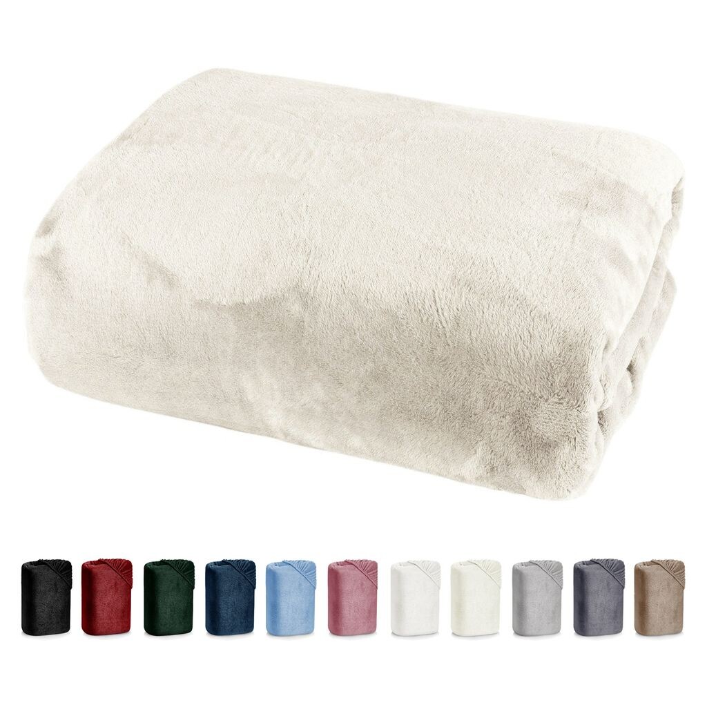 

Heimtexland роскошная простыня Cashmere Touch Soft простыня Nicky Plush Teddy Type585 Кремовый 100 см x 200 см