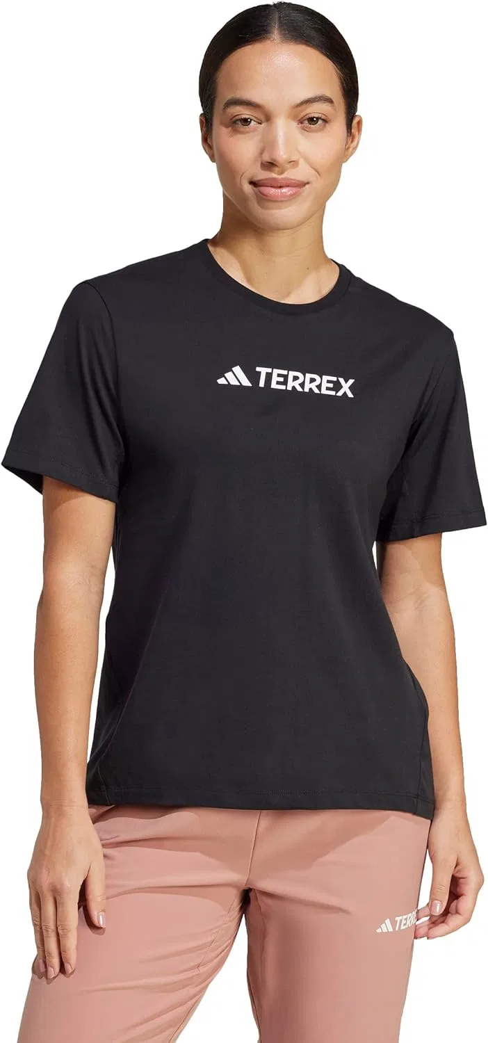 Футболка женская adidas Terrex Classic Logo, черный — фото 3