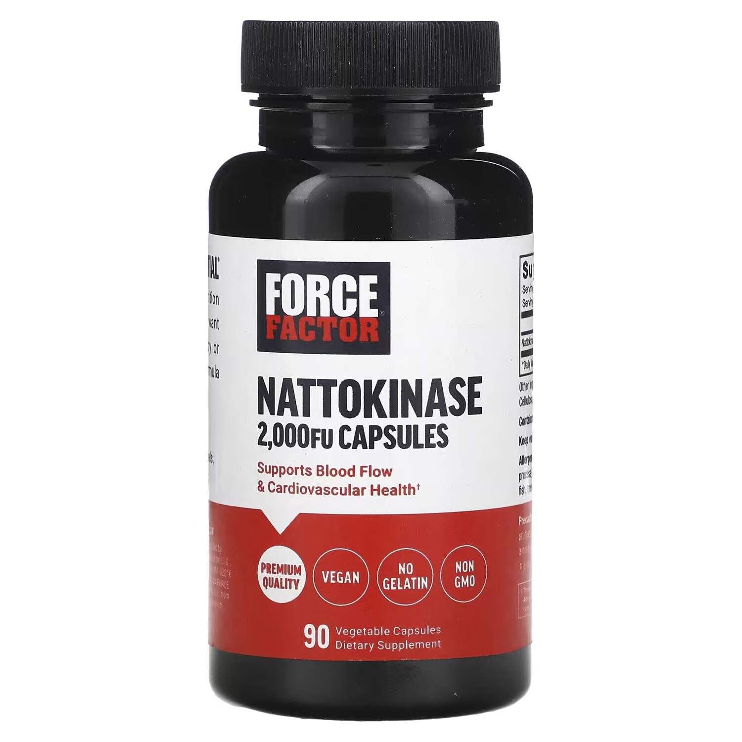 

Наттокиназа Force Factor 2000 FU, 90 капсул
