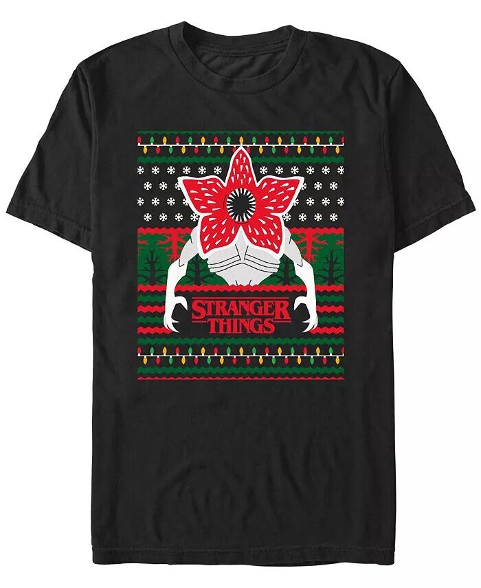 

Мужская футболка с коротким рукавом Demogorgon Ugly Christmas Fifth Sun
