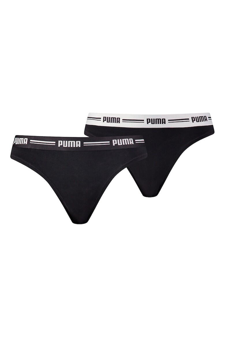 

Стринги с модалом и хлопком - 2 пары Puma, черный