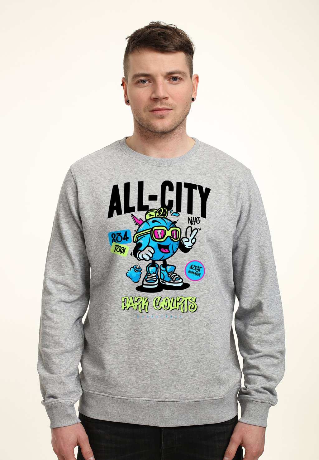 

Толстовка MATT KEELING ALL CITY BALLERS Henry Tiger, цвет Heather Grey