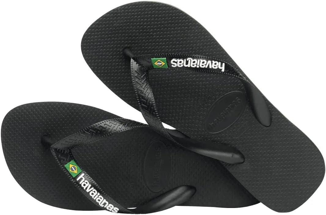Шлепанцы Havaianas Brazil Logo, черный — фото 4
