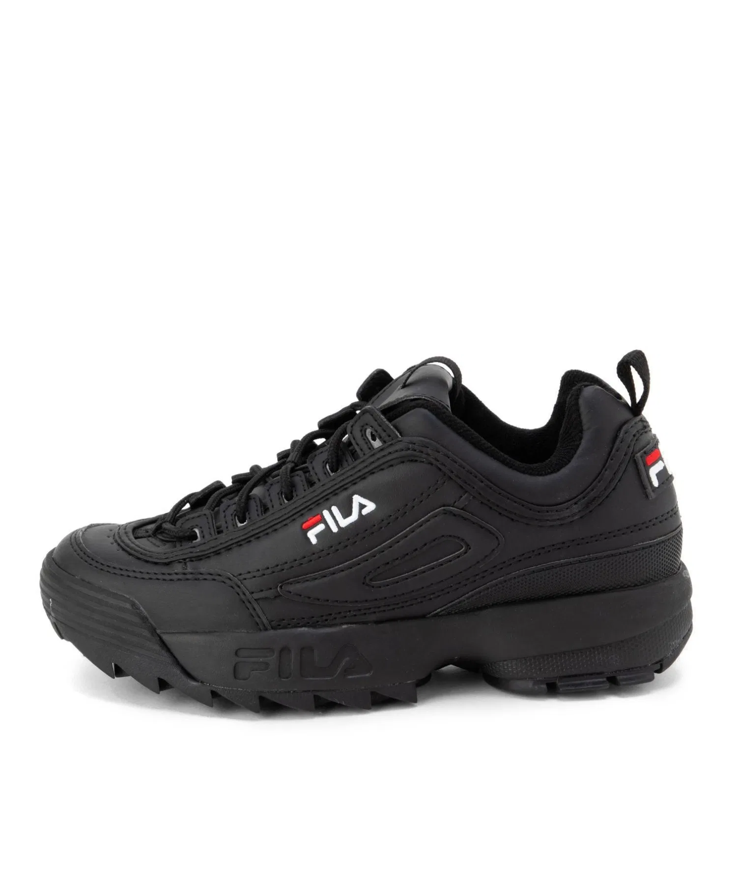 Унисекс кроссовки FILA DISRUPTOR 2 с толстой подошвой чёрные