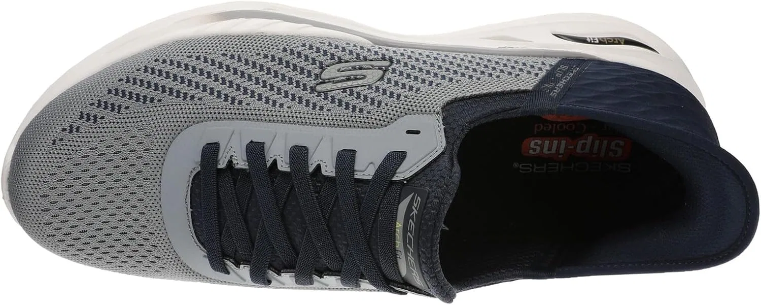 Кроссовки Skechers Herren Arch Fit Orvan-Drex, Grey Navy — фото 2