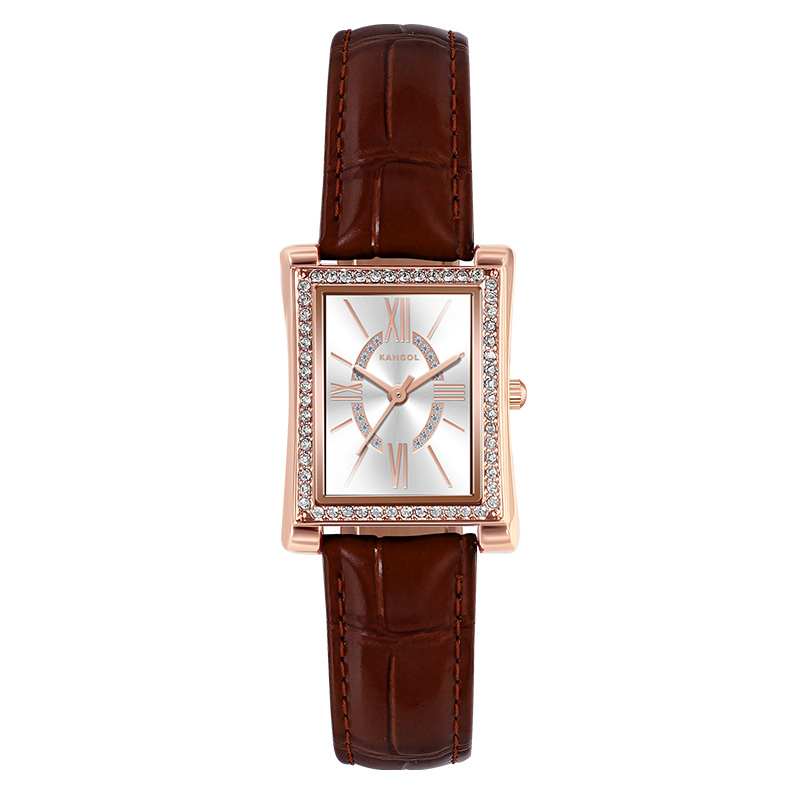 

KANGOL Часы Women's Watch, Mother of Pearl Watch Dial Brown[Custom Box+Imported Movement]
