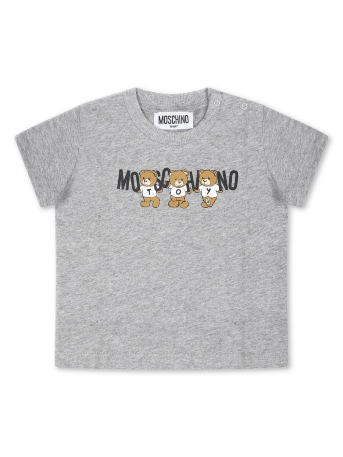 

Moschino Kids футболка из хлопка с принтом «Тедди», серый