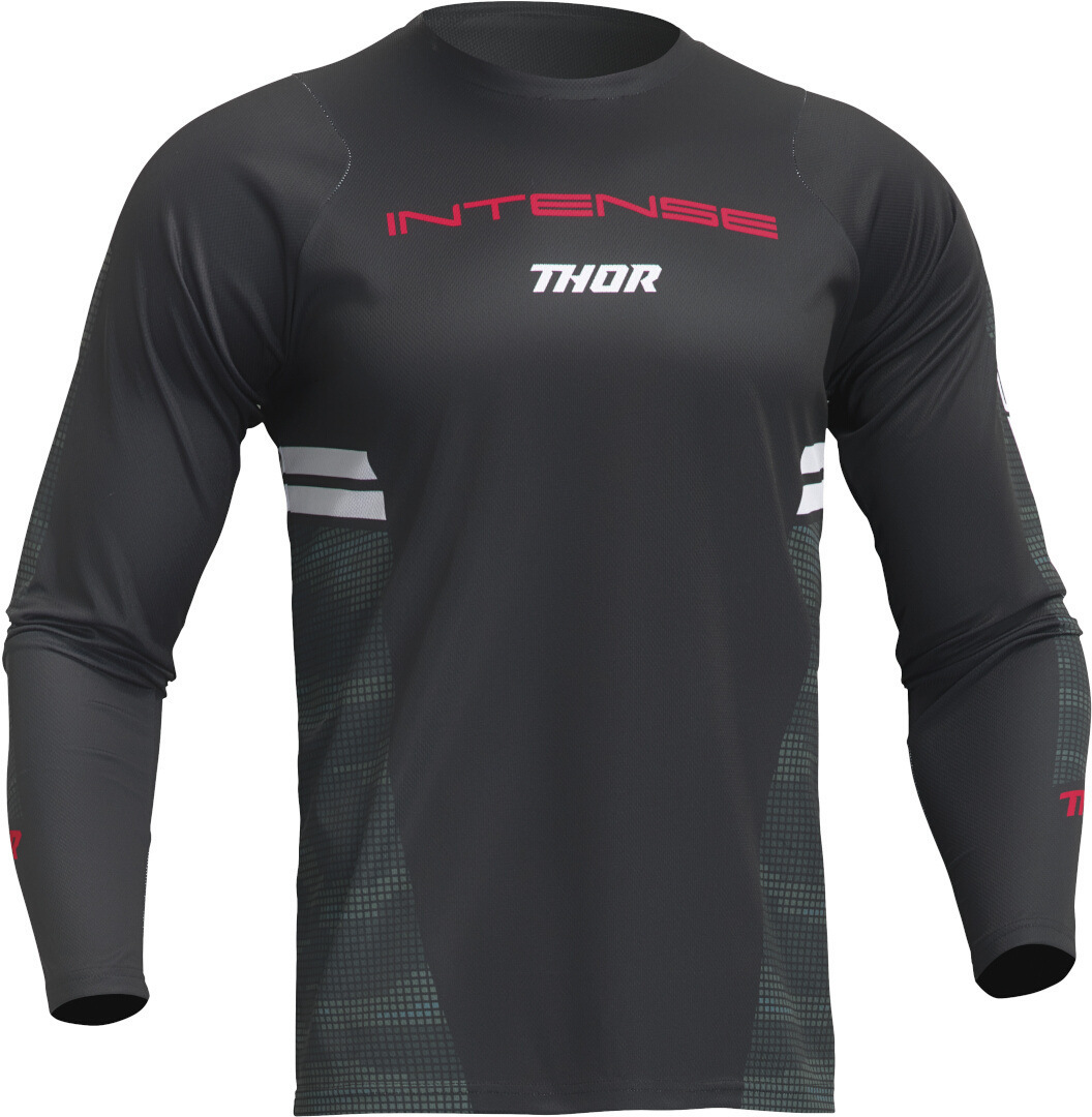 

Велосипедная майка с длинными рукавами Thor intense assist 2023, Black/White/Red
