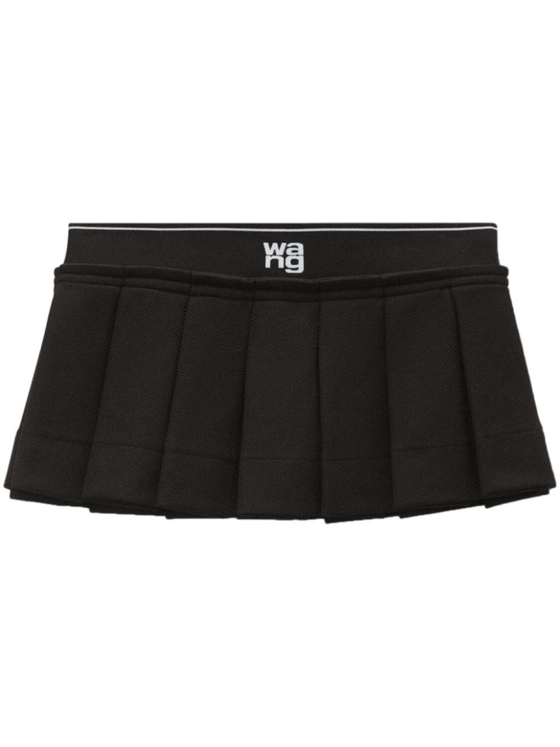 

Alexander Wang плиссированная юбка мини с логотипом, черный