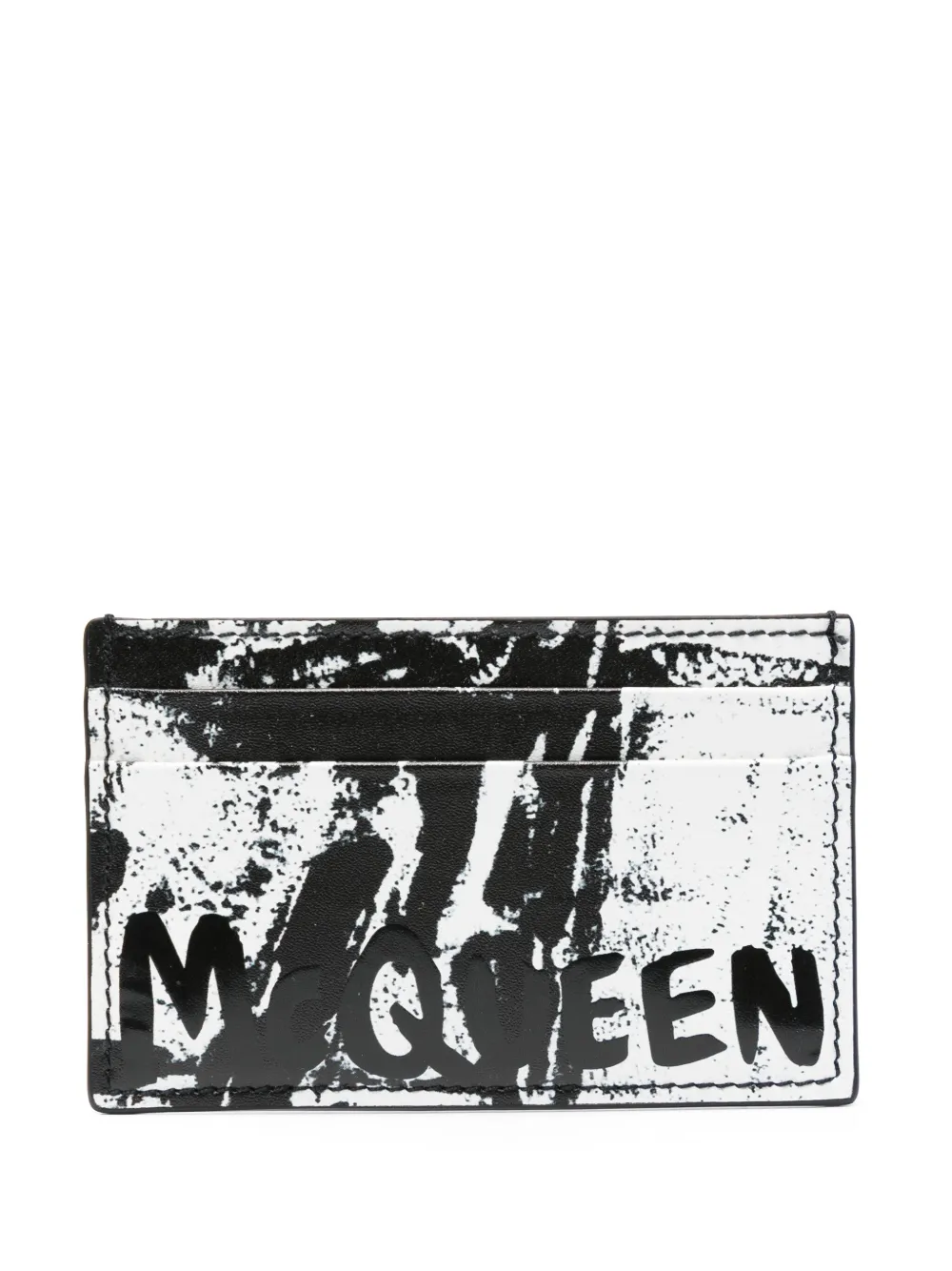 

Картхолдер с принтом Graffiti Alexander McQueen, черный