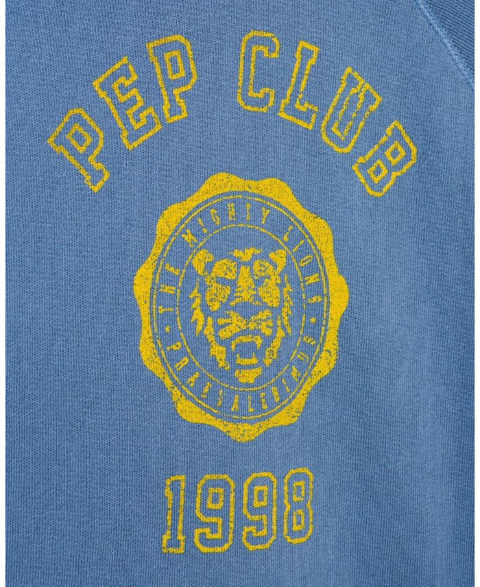 Унисекс флисовая толстовка с регланными рукавами Pep Club - для малышей и детей постарше Junk Food Clothing, синий — фото 3