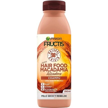 

Fructis Hair Food Разглаживающий шампунь с макадамией, 350 мл, Garnier