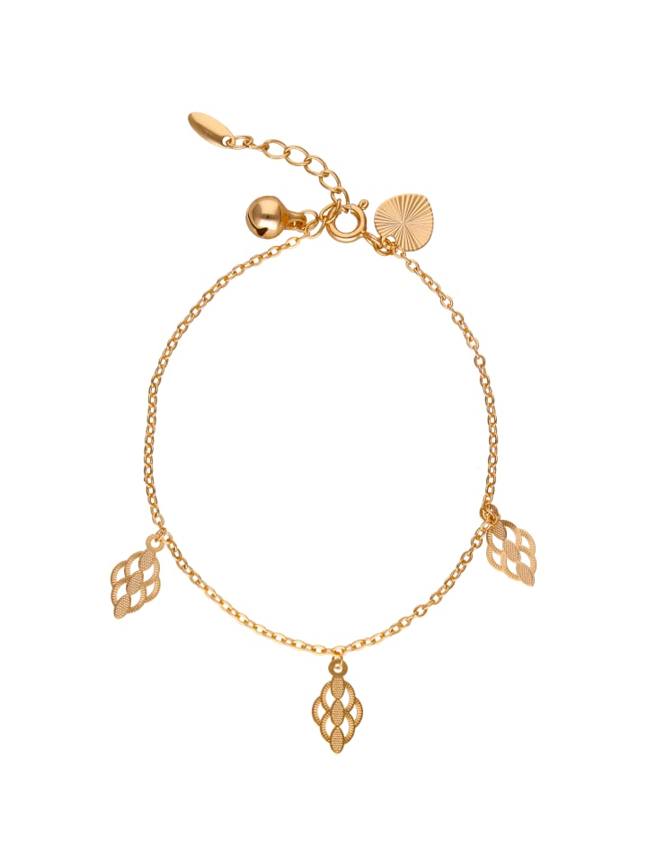 

Faina Женский браслет-цепочка с подвесками из розового золота