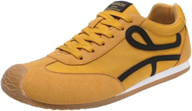 

Мужские модные спортивные повседневные кроссовки - дизайн с рисунком Fusecottc, желтый