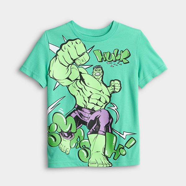 

Футболка с принтом Marvel Hulk для мальчиков 4-12 лет Jumping Beans