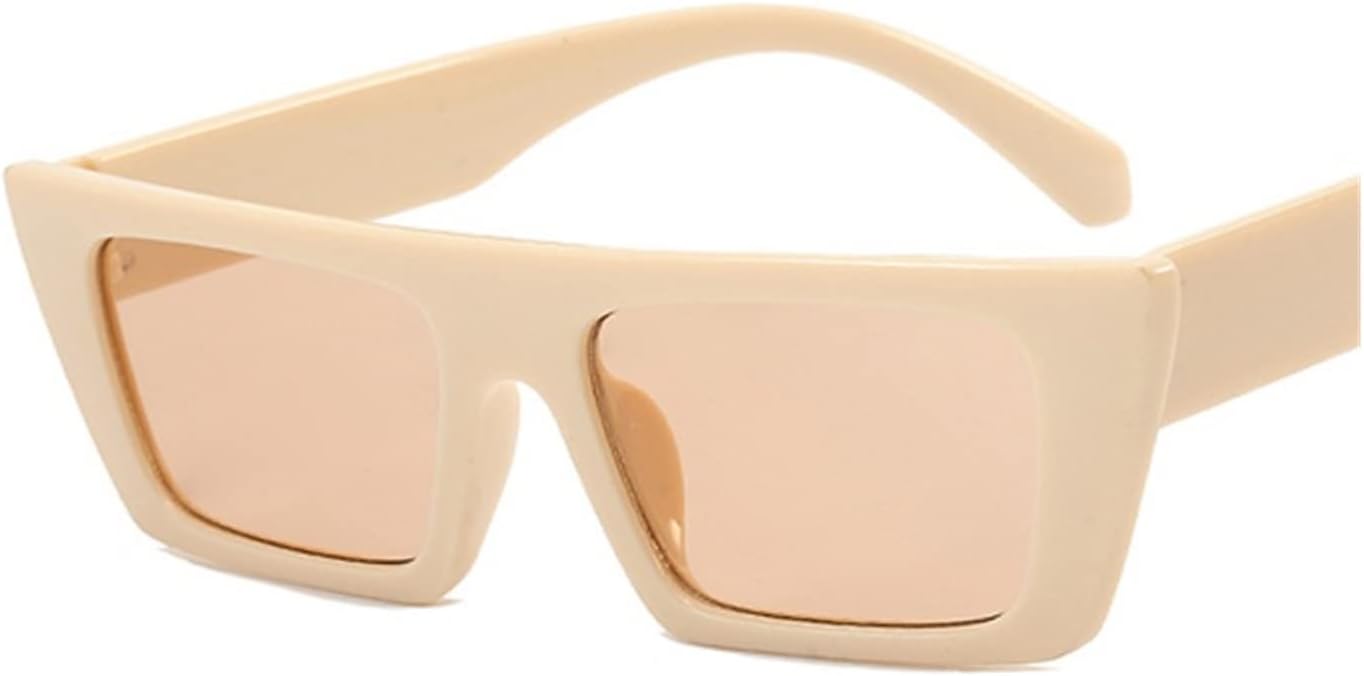 

GAOXIN - Квадратные солнцезащитные очки в маленькой оправе, модные, для уличной фотосъемки, декоративных, для мужчин и женщин, для отдыха на природе (Цвет: E, Размер: 1)