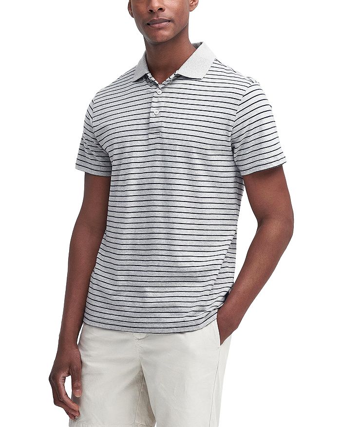 

Рубашка-поло Westgate Cotton Striped Barbour, серый