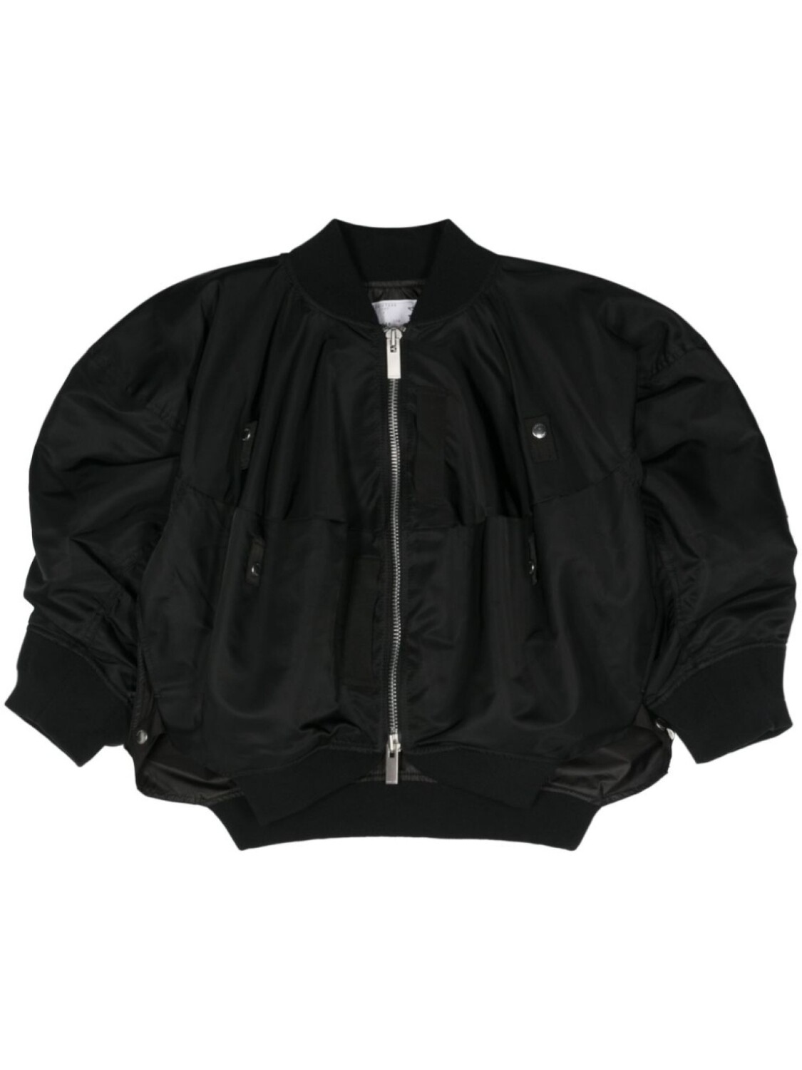 

Бомбер из твила sacai, черный