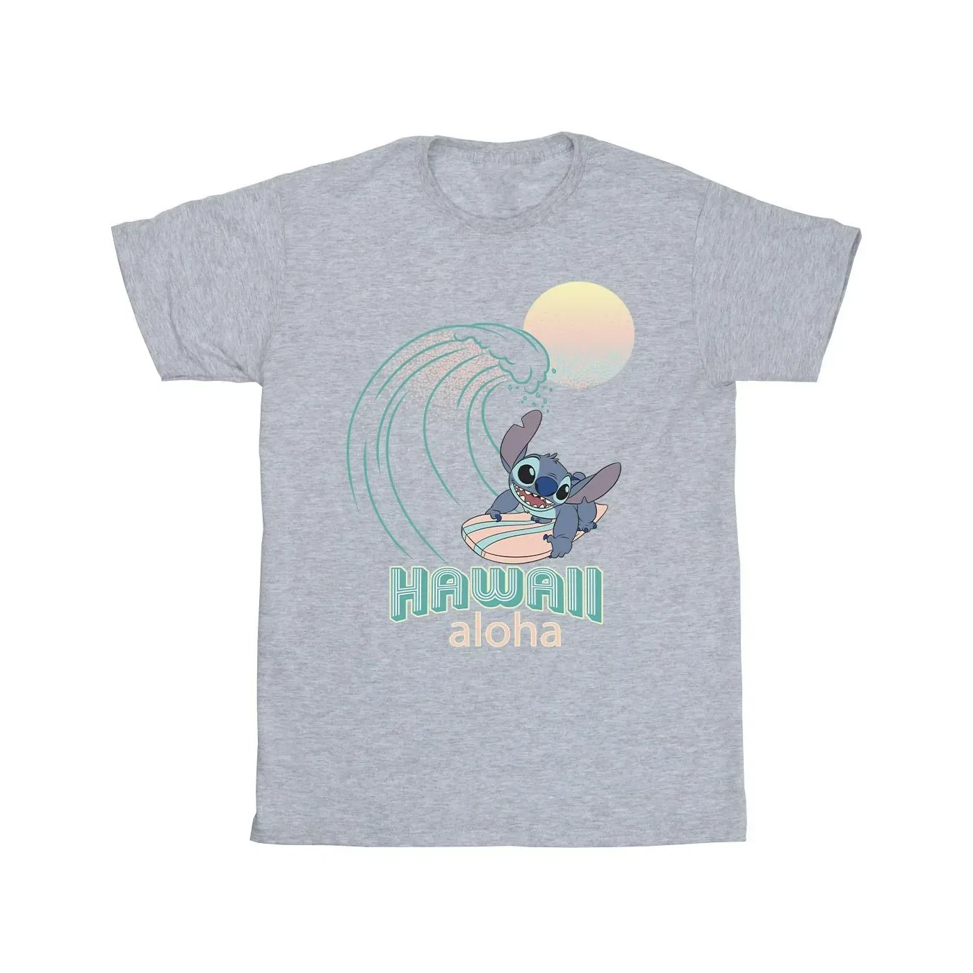 Футболка с принтом Lilo & Stitch Disney, серый — фото 2