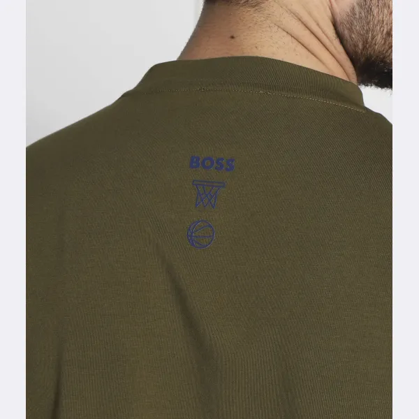 T_Basket_4 футболка свободного кроя Boss x NBA Boss, зеленый — фото 3