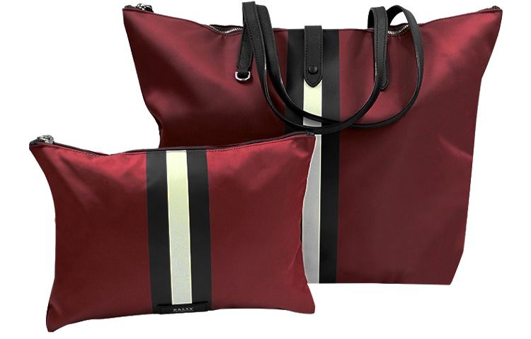 

Нейлоновая комбинированная сумка через плечо унисекс красный BALLY