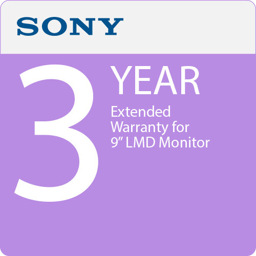 

Sony 3-Year Extended Warranty for 9" LMD Monitor SPSLMD9EW3