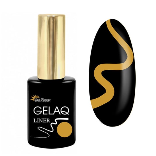 

Тонкая кисть золотого цвета Gelaq, № 192 Liner Hybrid UV Varnish –, SUNFLOWER