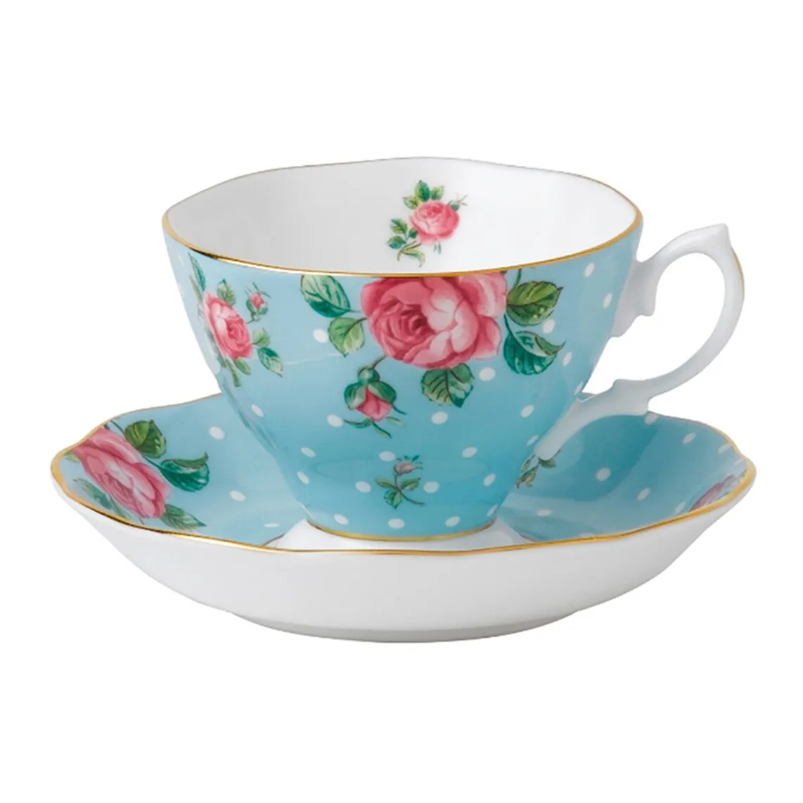 

Чайная чашка Polka Blue Royal Albert с блюдцем, синий