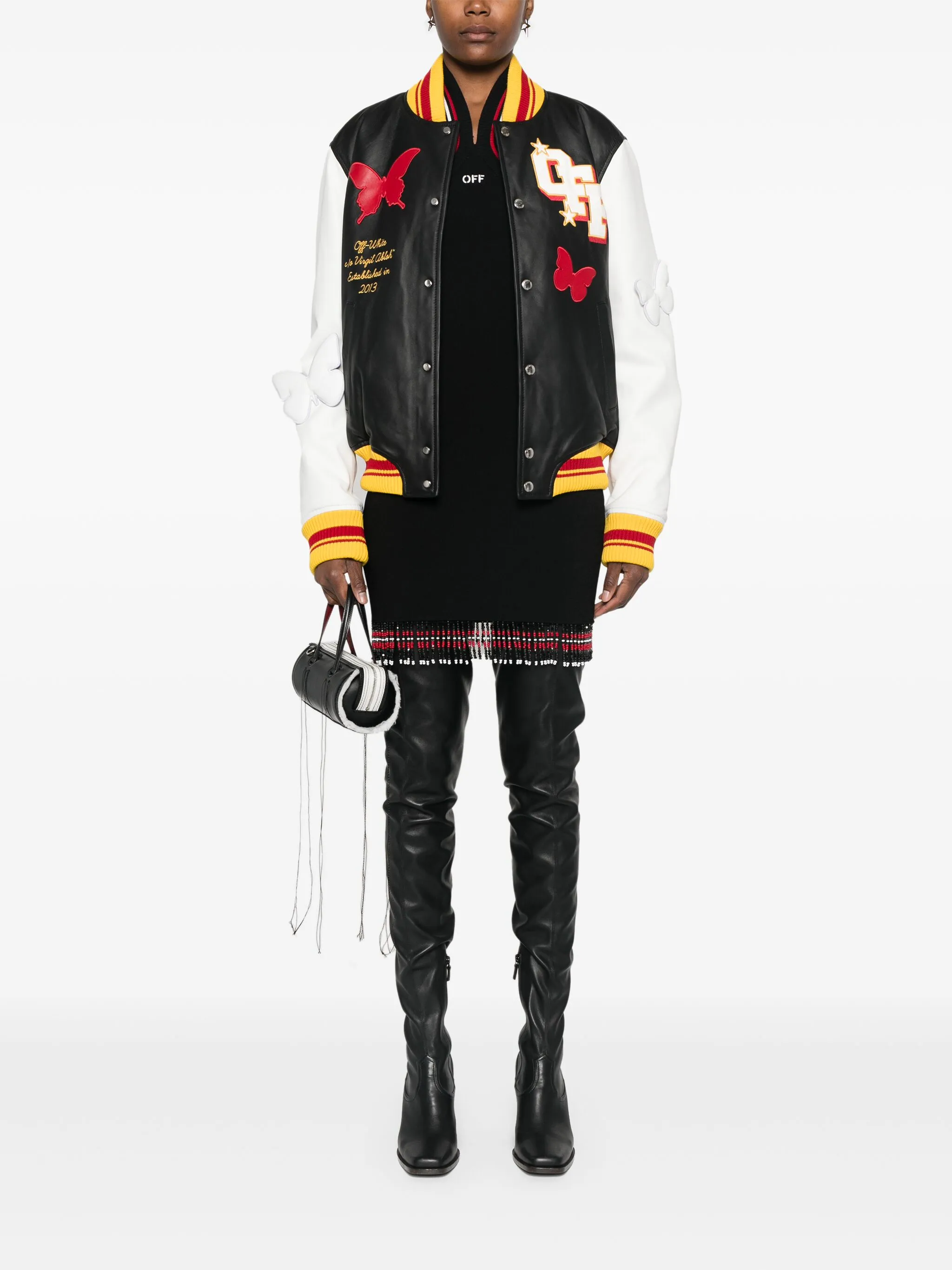 Куртка-бомбер (2013 год) Off-White, черный — фото 2