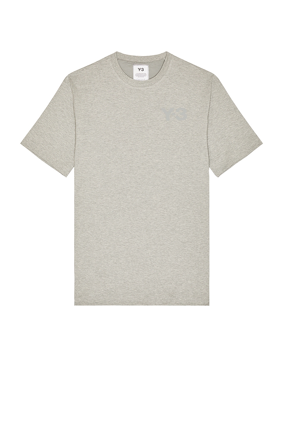 

Футболка Y-3 Yohji Yamamoto Chest Logo Short Sleeve, цвет Medium Grey Heather