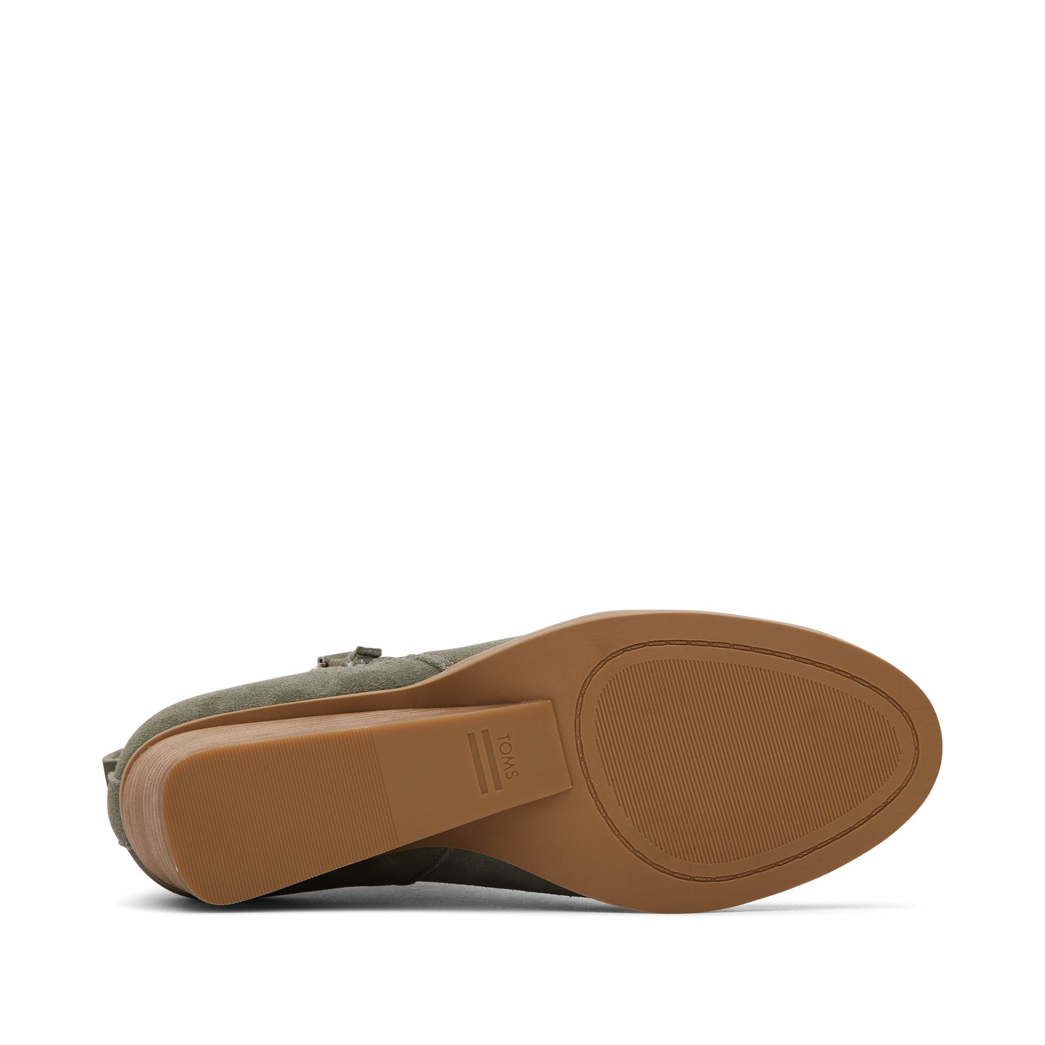 Замшевые ботильоны Goldie Vetiver на танкетке TOMS Shoes — фото 4