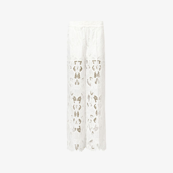 

Брюки Charli с цветочной вышивкой Allsaints, белый