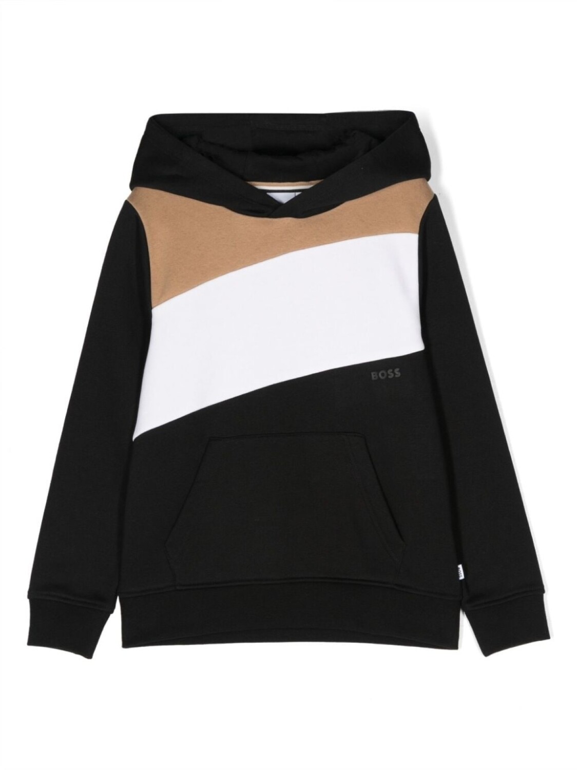

BOSS Kidswear худи с вышитым логотипом, черный