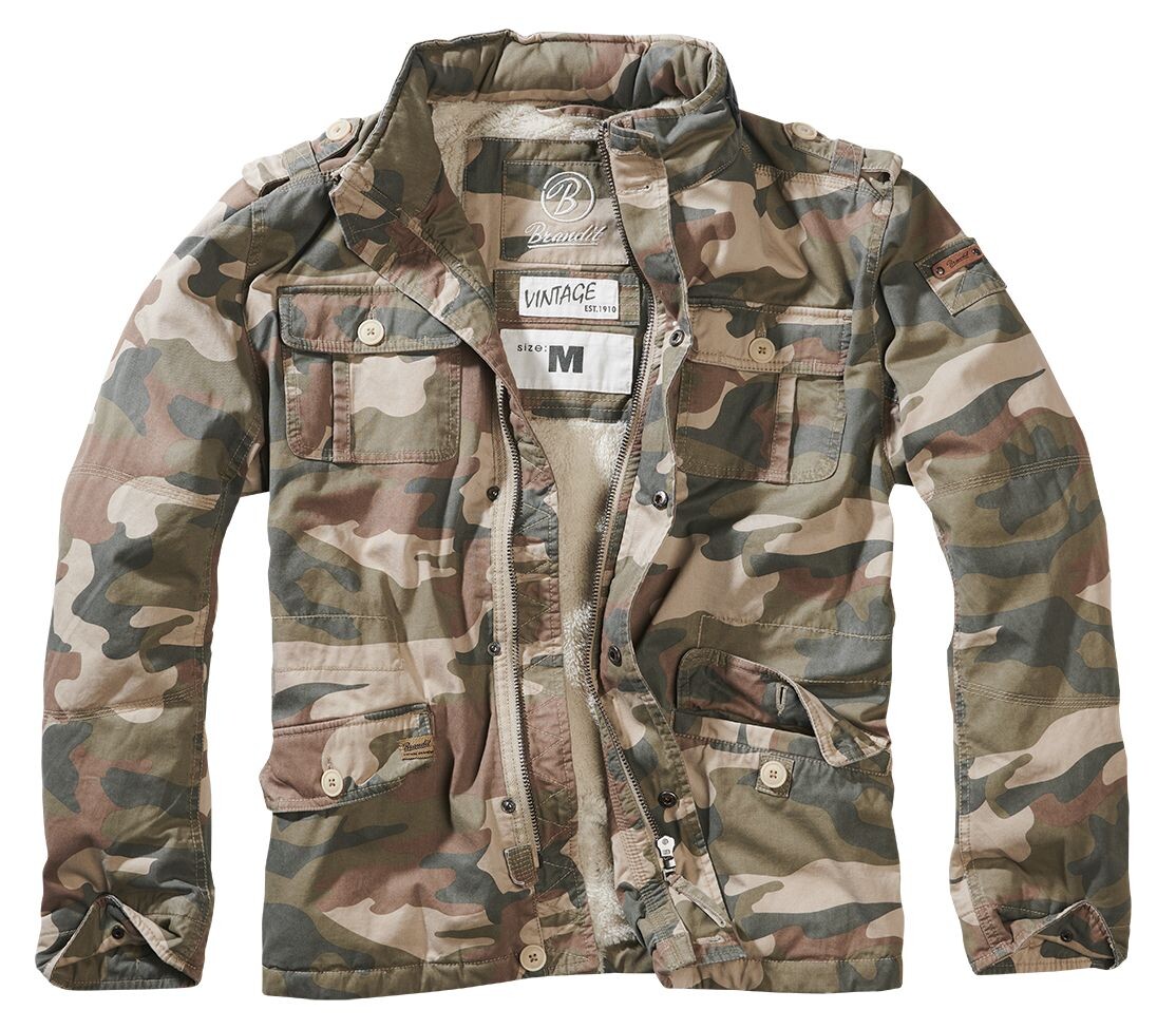 

Куртка Brandit Jacke Britannia Winter Jacket, цвет Camouflage