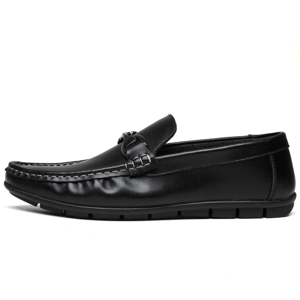 

FAPAI Мужские лоферы черные низкие без шнуровки, цвет Black Slip-on