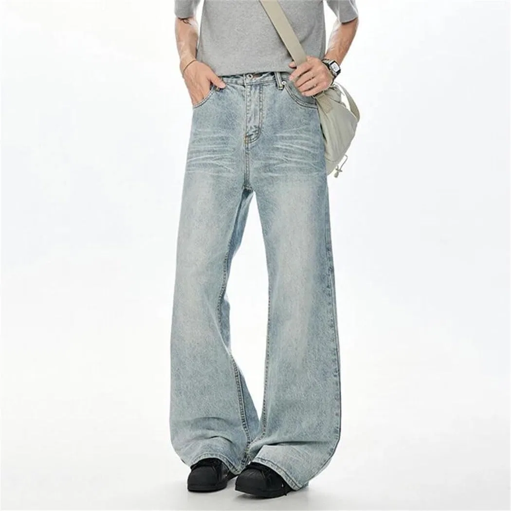 Джинсы свободные широкие Men's Denim, синий — фото 2