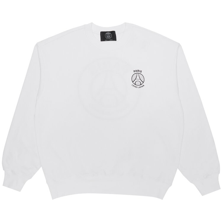 

Толстовка Paris Saint-Germain x EDIFICE Japan PLJ Crewneck 'White', белый