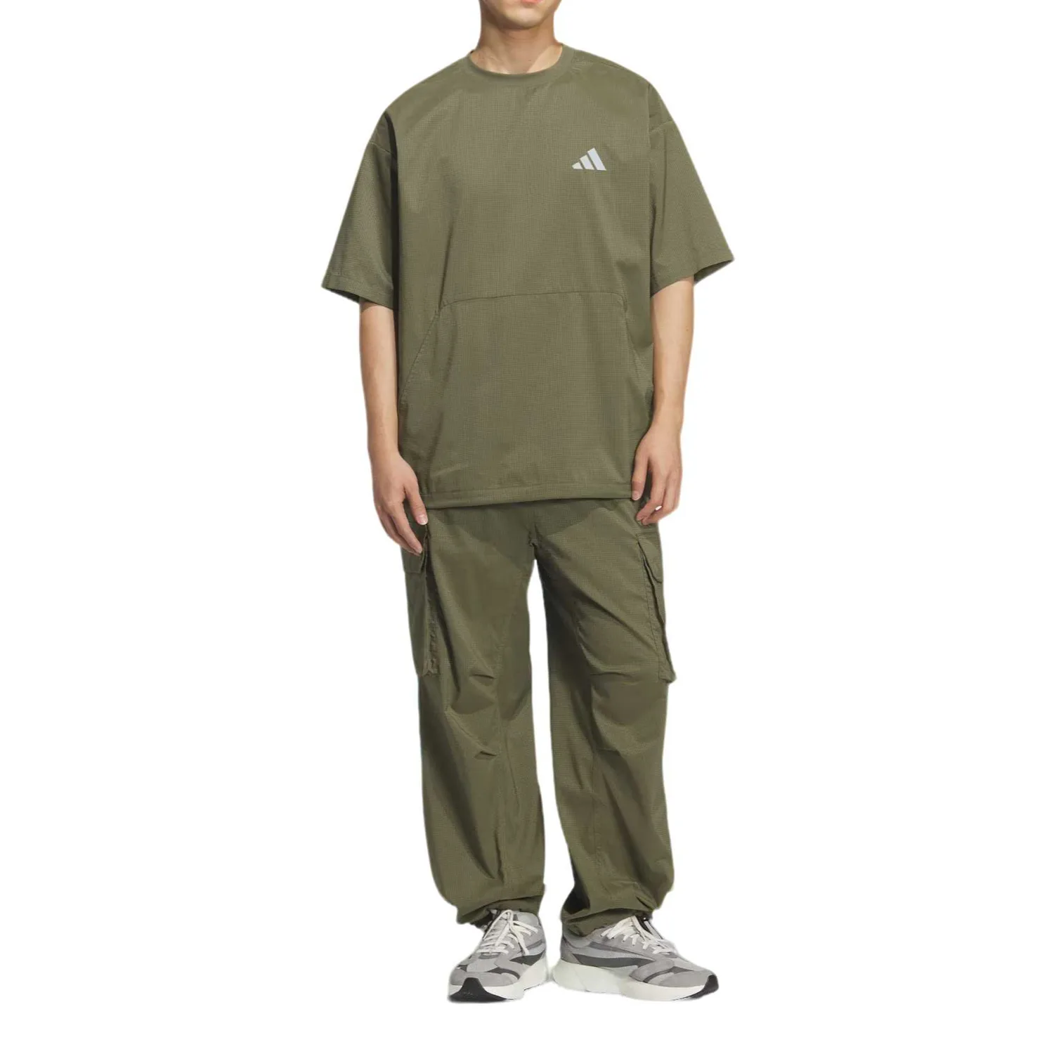 Adidas Карго-брюки Men's Strata Olive Green Moderate — фото 4