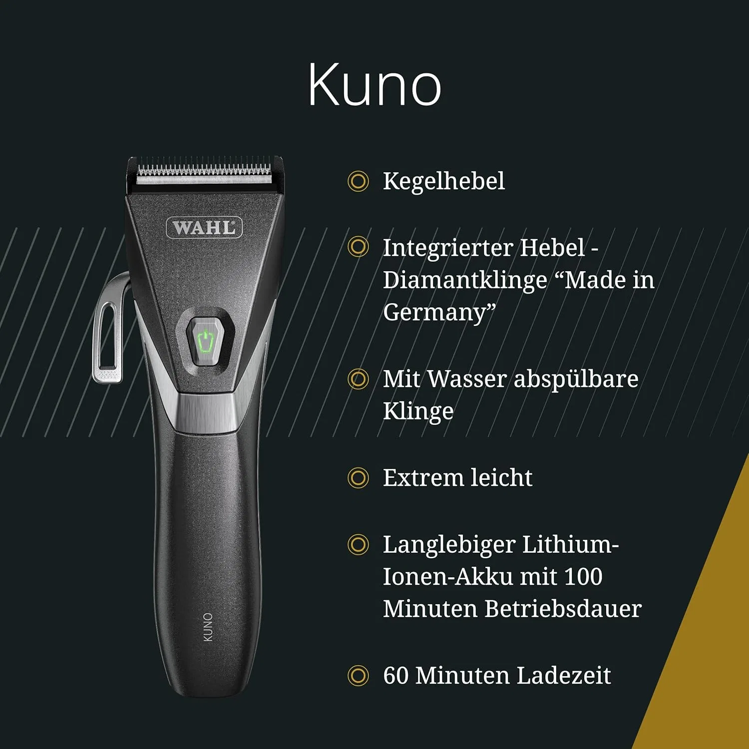 Профессиональный беспроводной триммер «Kuno» от Wahl Wahl — фото 2