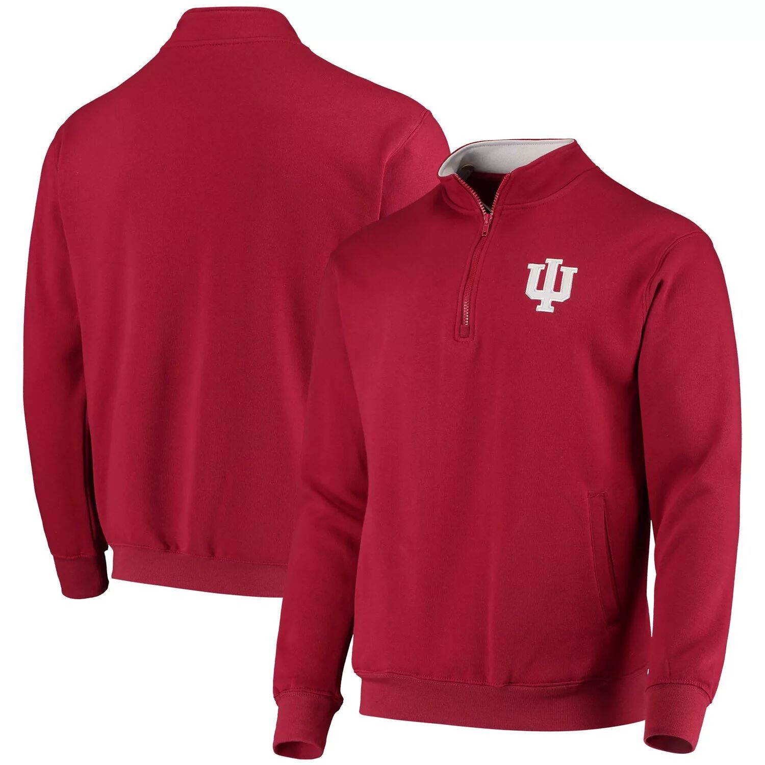 

Мужская малиновая куртка Indiana Hoosiers Tortugas с молнией на четверть и логотипом Colosseum, Красный, Мужская малиновая куртка Indiana Hoosiers Tortugas с молнией на четверть и логотипом Colosseum