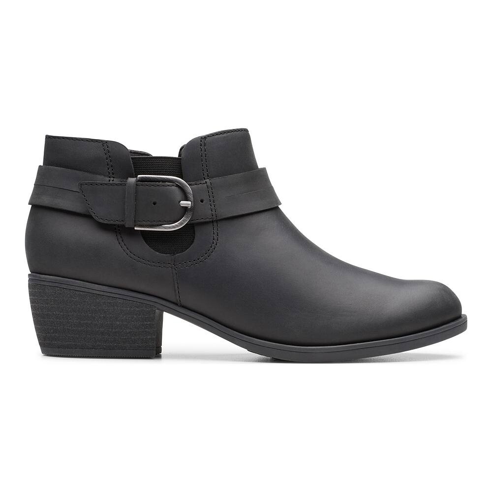 Женские ботильоны Clarks Charlten Rae с пряжками, черный — фото 2
