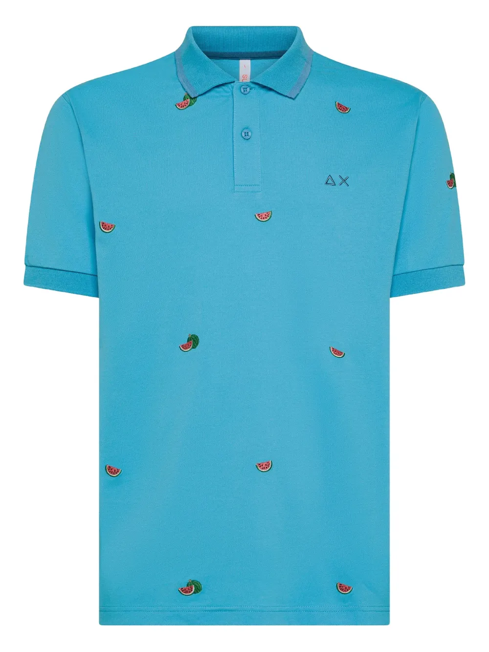 

Рубашка поло с вышивкой Sun68, синий