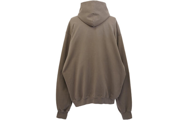 Куртка boxy logo hoodie 'taupe black' Balenciaga, коричневый — фото 2
