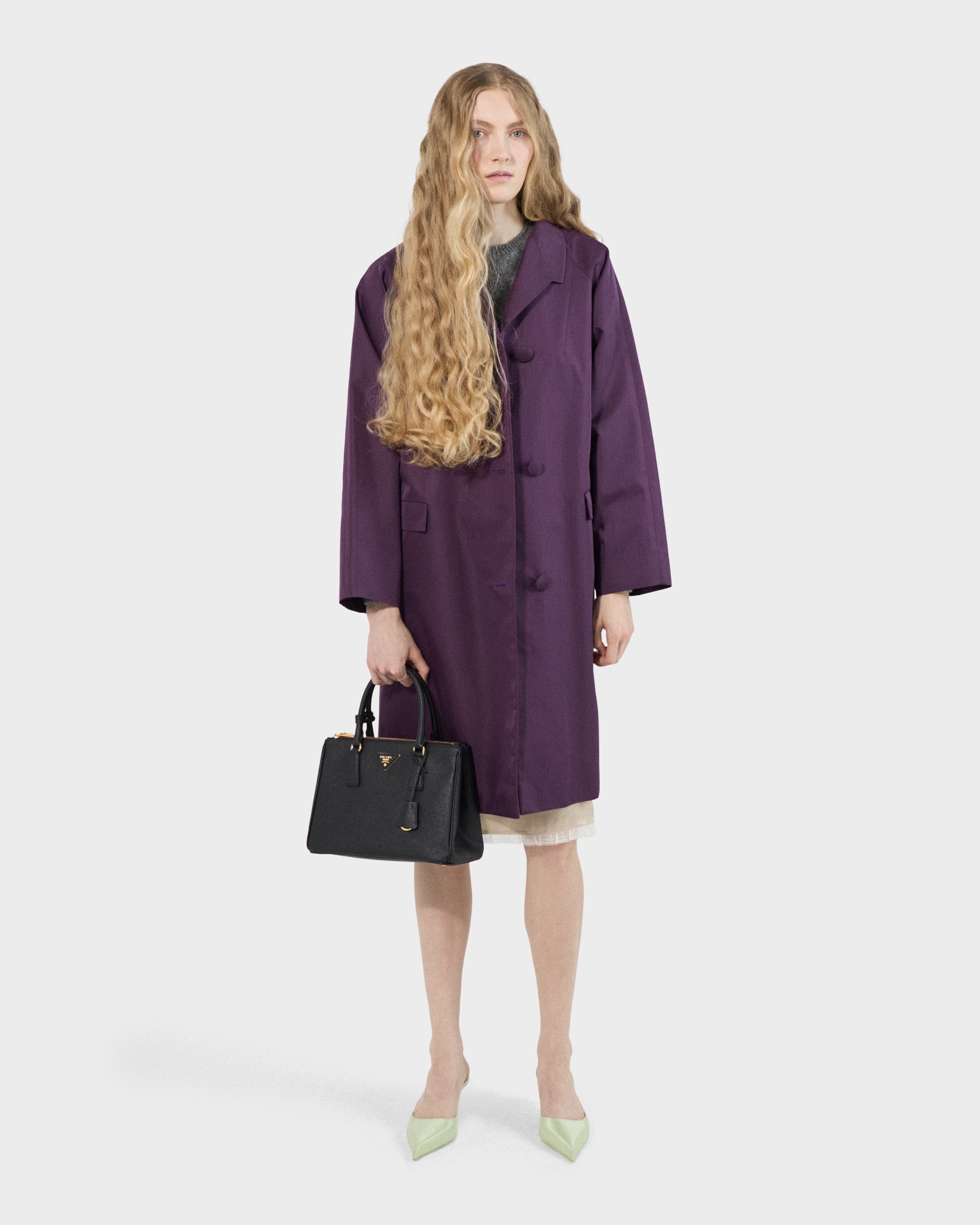 Сумка Prada Galleria среднего размера из сафьяновой кожи Prada, черный — фото 2