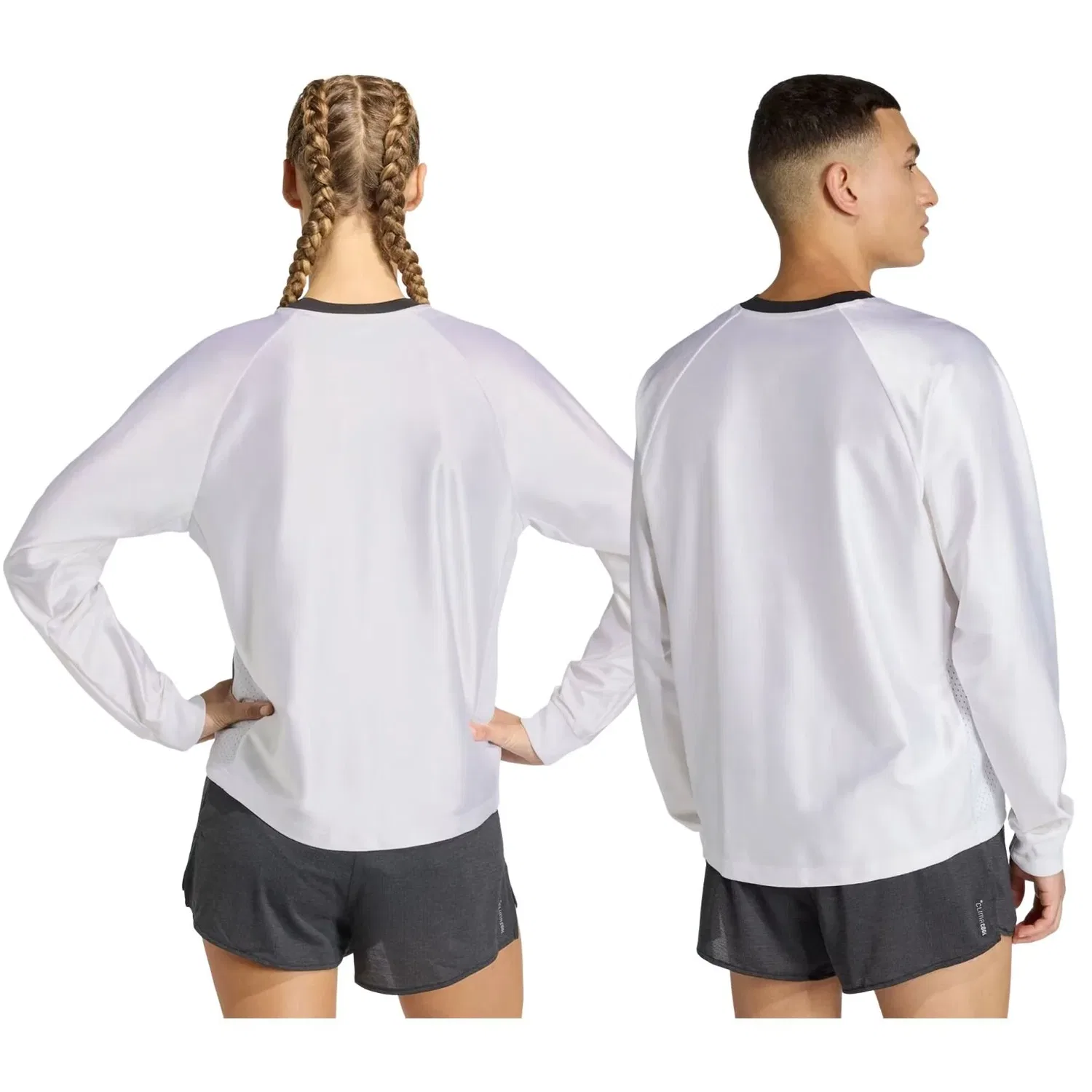 Футболка с длинными рукавами Adidas All Time Classics 'Бело-черная' KF7465 — фото 2