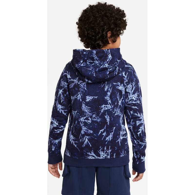 Hooded sweatshirt b nsw wash aop ft po Nike, мультиколор — фото 2