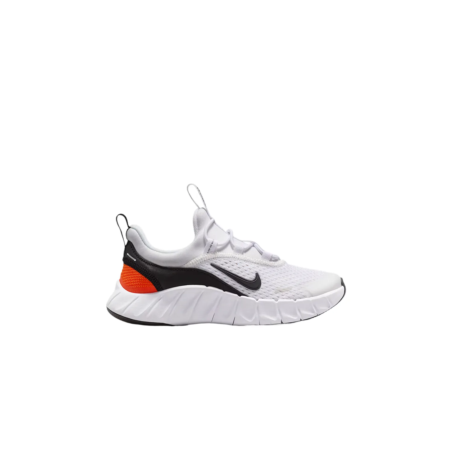 Детские кроссовки low top для бега Nike, White/Safe Orange/Black — фото 3