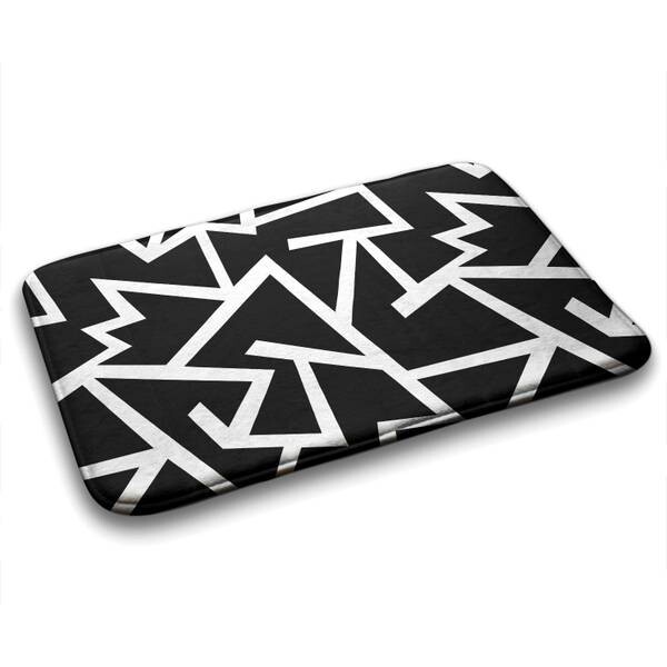 

Коврик для ванной Tulup Geometrische Linien, 75x1x75 см, черный
