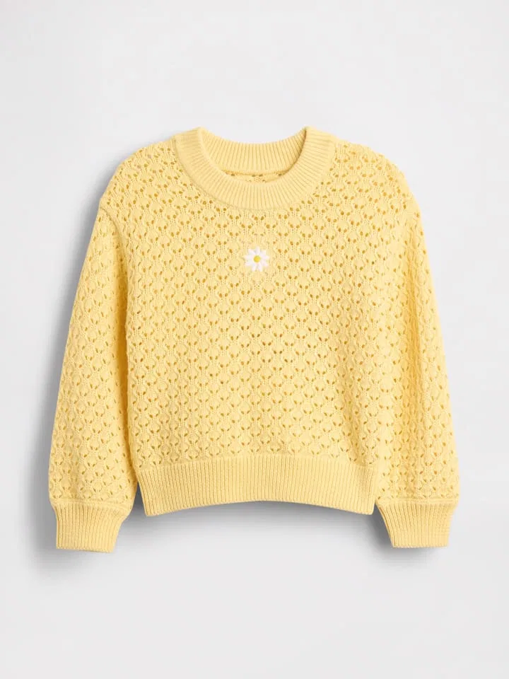 Джемпер из хлопка GAP, желтый